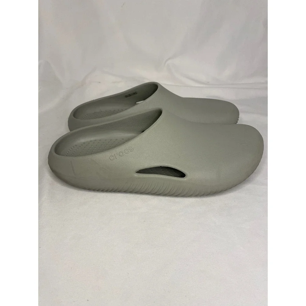 Crocs Mellow Recovery Clog Atmosphere Grey Mens 10 Womens 12 Slides Slip Ons